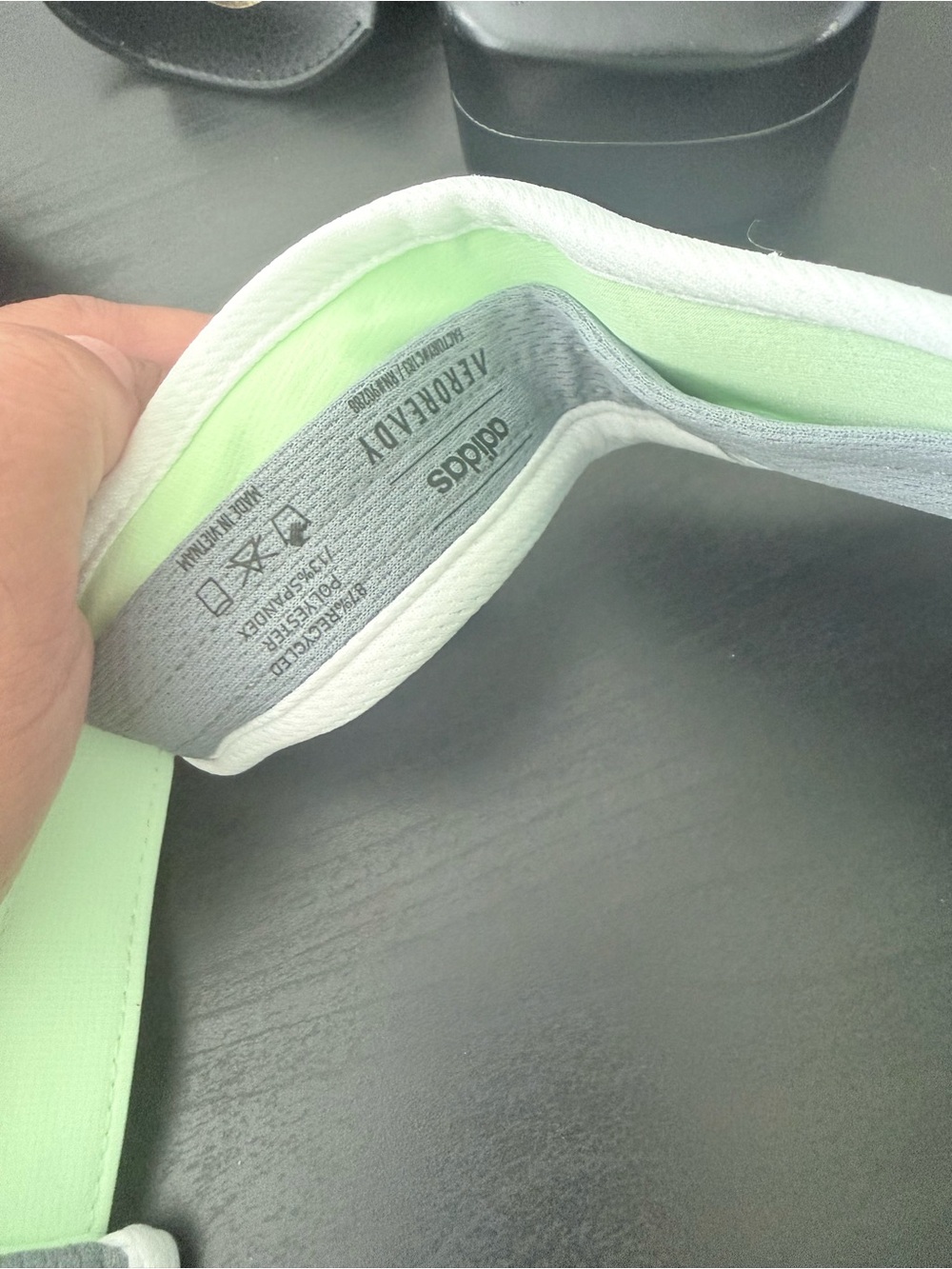adidas Mint Green Reflective Women's Visor - Picture 5 of 5